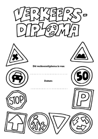 Diploma - Kleurplaat011