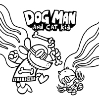 Dog Man - Kleurplaat002