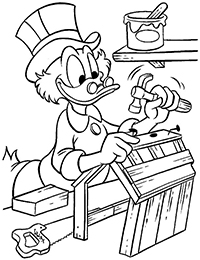 Donald Duck - Kleurplaat007