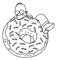 Donuts - Kleurplaat015