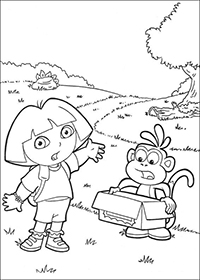 Dora 2 - Kleurplaat022