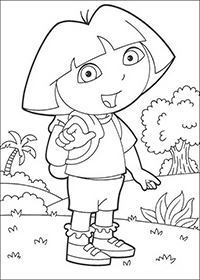 Dora - Kleurplaat014