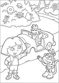 Dora - Kleurplaat025