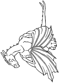 Draken - Kleurplaat064