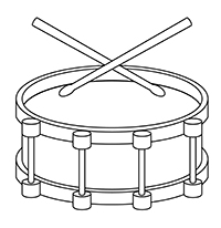 Drummen - Kleurplaat002