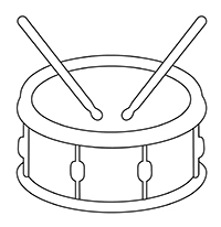 Drummen - Kleurplaat003