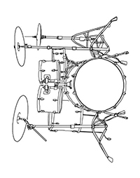 Drummen - Kleurplaat014