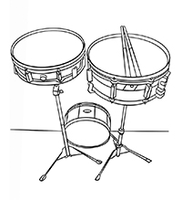 Drummen - Kleurplaat017