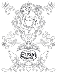 Elena Van Avalor - Kleurplaat002