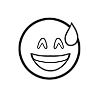 Emoji - Kleurplaat044