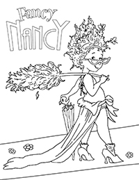 Fancy Nancy Clancy - Kleurplaat002