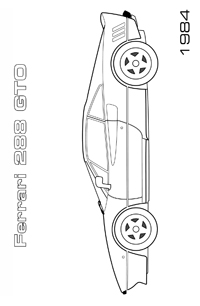 Ferrari - Kleurplaat002