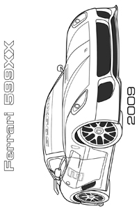 Ferrari - Kleurplaat003