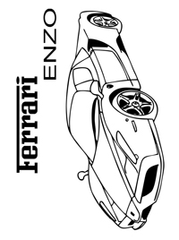 Ferrari - Kleurplaat017