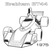 Formule 1 F1 - Kleurplaat006