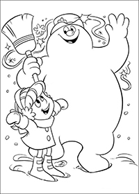 Frosty De Sneeuwman - Kleurplaat003