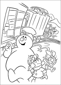 Frosty De Sneeuwman - Kleurplaat013
