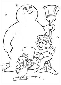 Frosty De Sneeuwman - Kleurplaat016
