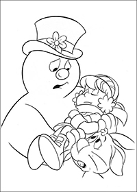 Frosty De Sneeuwman - Kleurplaat019