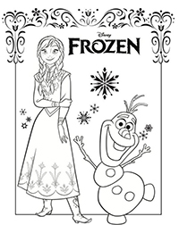 Frozen - Kleurplaat054