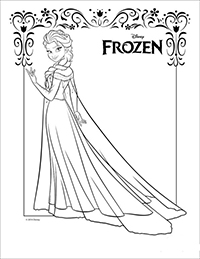 Frozen - Kleurplaat056