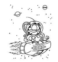 Garfield - Kleurplaat011