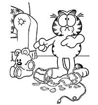 Garfield - Kleurplaat012
