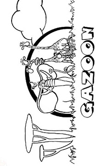Gazoon - Kleurplaat001