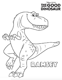 Good Dinosaur - Kleurplaat021