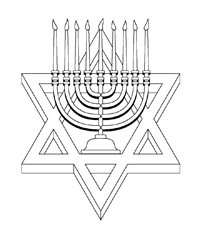 Hanukkah - Kleurplaat014