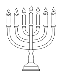 Hanukkah - Kleurplaat015