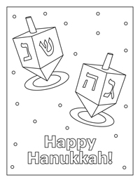 Hanukkah - Kleurplaat017