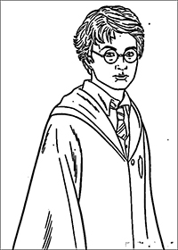 Harry Potter - Kleurplaat021
