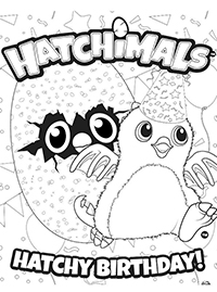 Hatchimals - Kleurplaat006