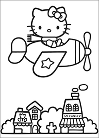 Hello Kitty - Kleurplaat001