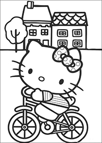 Hello Kitty - Kleurplaat004