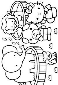 Hello Kitty - Kleurplaat021