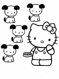 Hello Kitty - Kleurplaat033