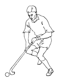 Hockey - Kleurplaat016