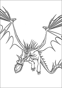 How To Train Your Dragon - Kleurplaat007