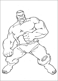 Hulk - Kleurplaat001