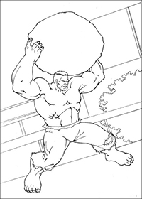 Hulk - Kleurplaat004