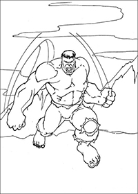 Hulk - Kleurplaat015
