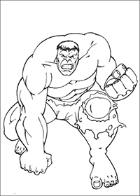 Hulk - Kleurplaat019