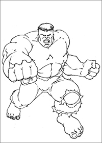 Hulk - Kleurplaat021