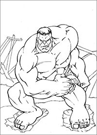 Hulk - Kleurplaat030