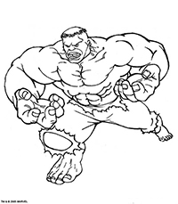 Hulk - Kleurplaat035