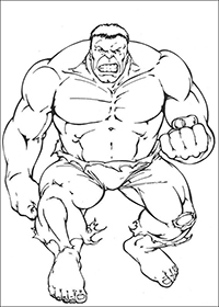Hulk - Kleurplaat044