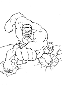 Hulk - Kleurplaat051