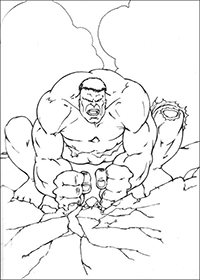 Hulk - Kleurplaat058